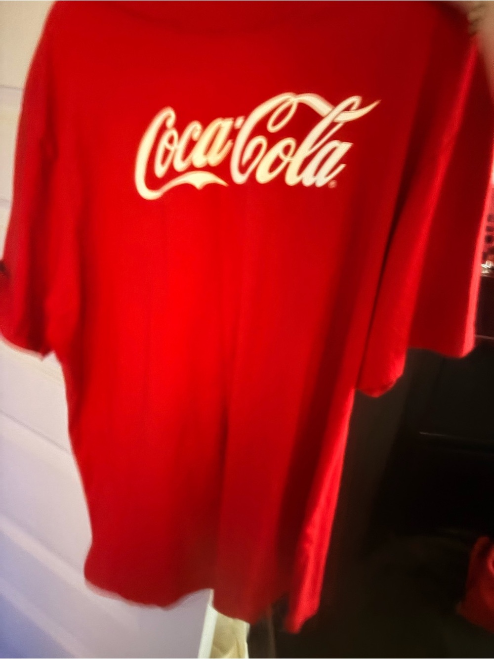 Coca Cola Red Short Sleeve Tee with White Logo xxL